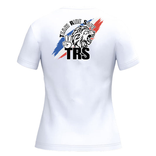 T-shirt à manches courtes col V femme - TRS FULL TRICOLORE
