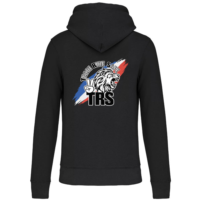 Sweat-shirt écoresponsable à capuche - TRS FULL TRICOLORE