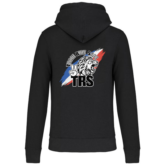 Sweat-shirt écoresponsable à capuche - TRS FULL TRICOLORE