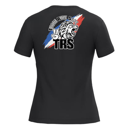 T-shirt à manches courtes col V femme - TRS FULL TRICOLORE