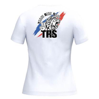 T-shirt à manches courtes col V femme - TRS FULL TRICOLORE