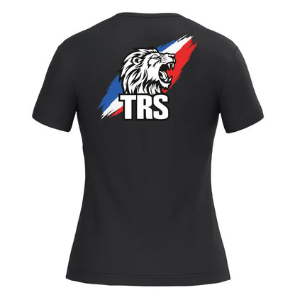 T-shirt à manches courtes col V femme - TRS TRICOLORE