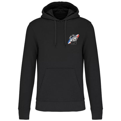 Sweat-shirt écoresponsable à capuche - TRS FULL TRICOLORE
